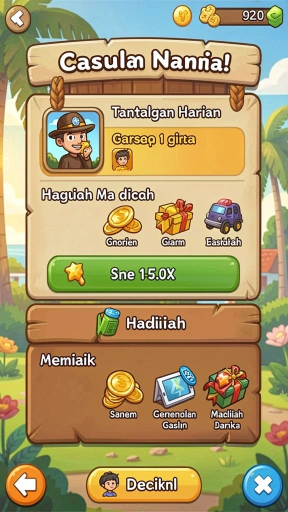 Grafik menarik yang membuat setiap permainan lebih seru.