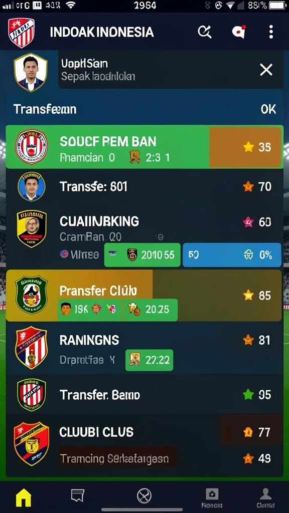 Tampilan level yang menantang dan penuh warna.