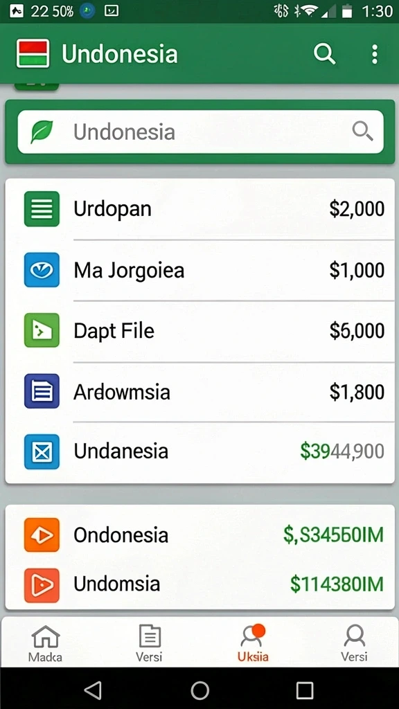 Tampilan antarmuka yang menarik dan modern.