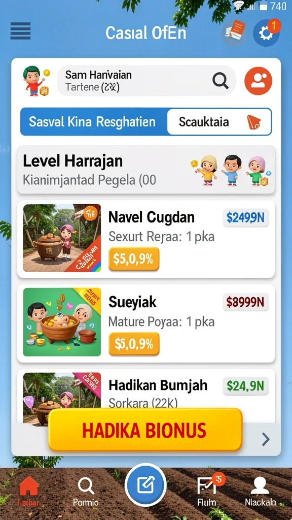 Level yang penuh tantangan dan misi kreatif.