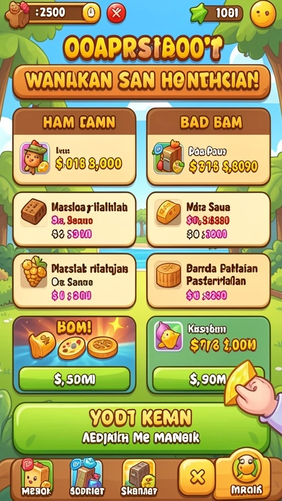 Beragam pilihan permainan yang menghibur.