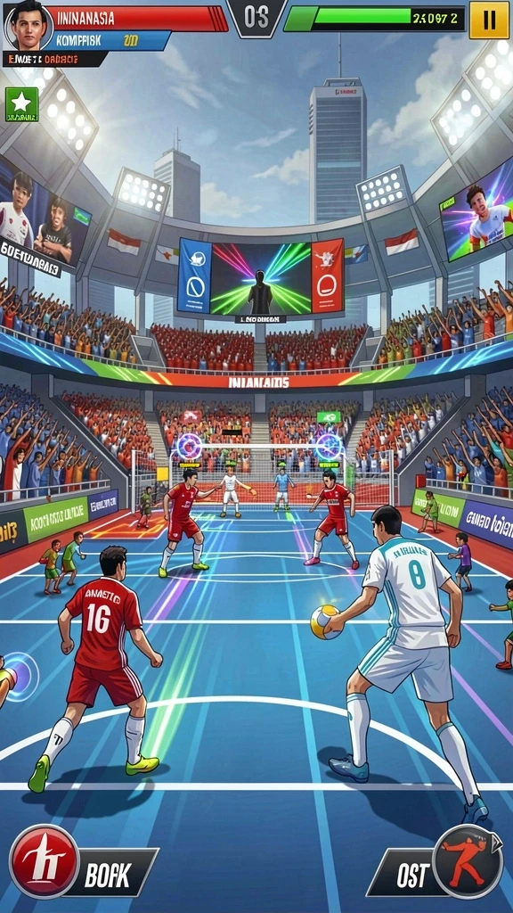 Mode multiplayer yang memungkinkan Anda bersaing dengan teman.