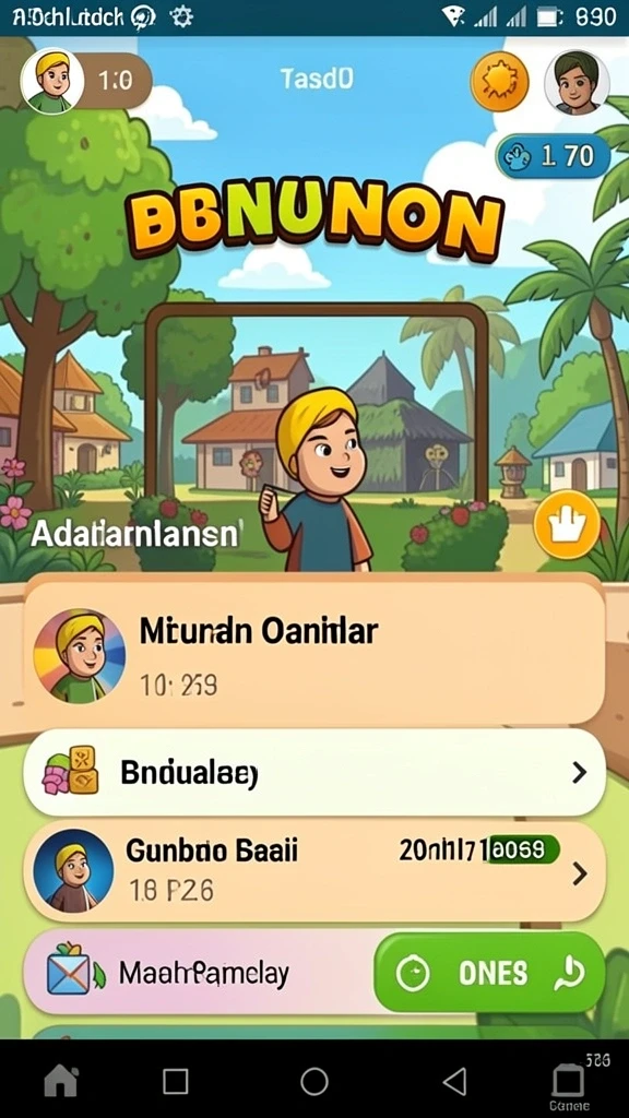Screenshot menunjukkan tampilan antarmuka yang menarik.
