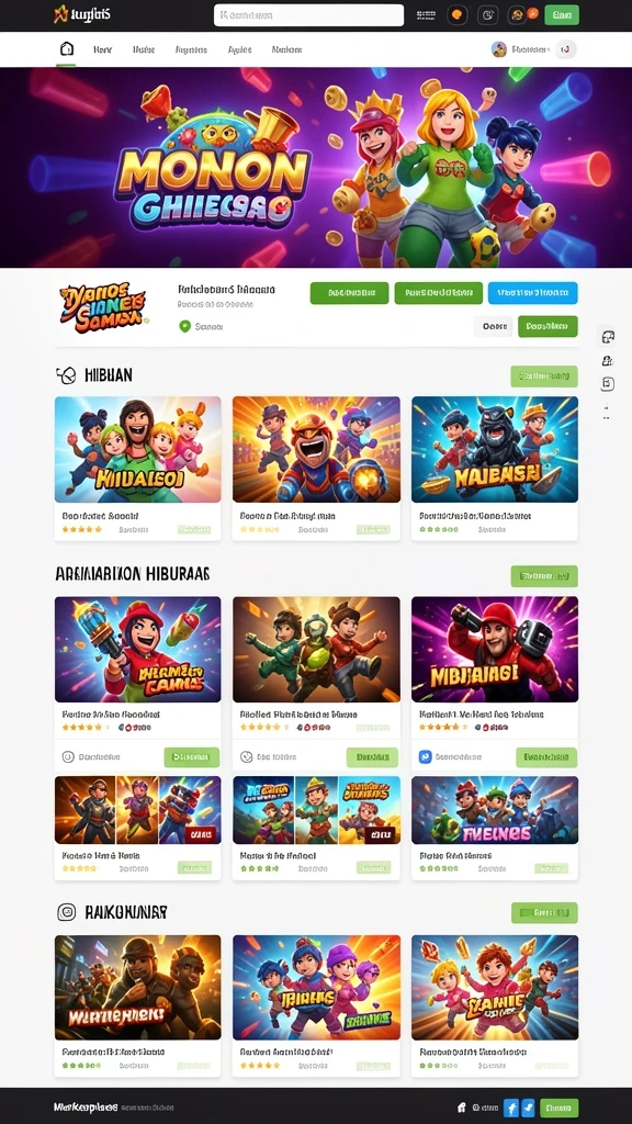 Tampilan antarmuka FUNGAME777 yang menarik.