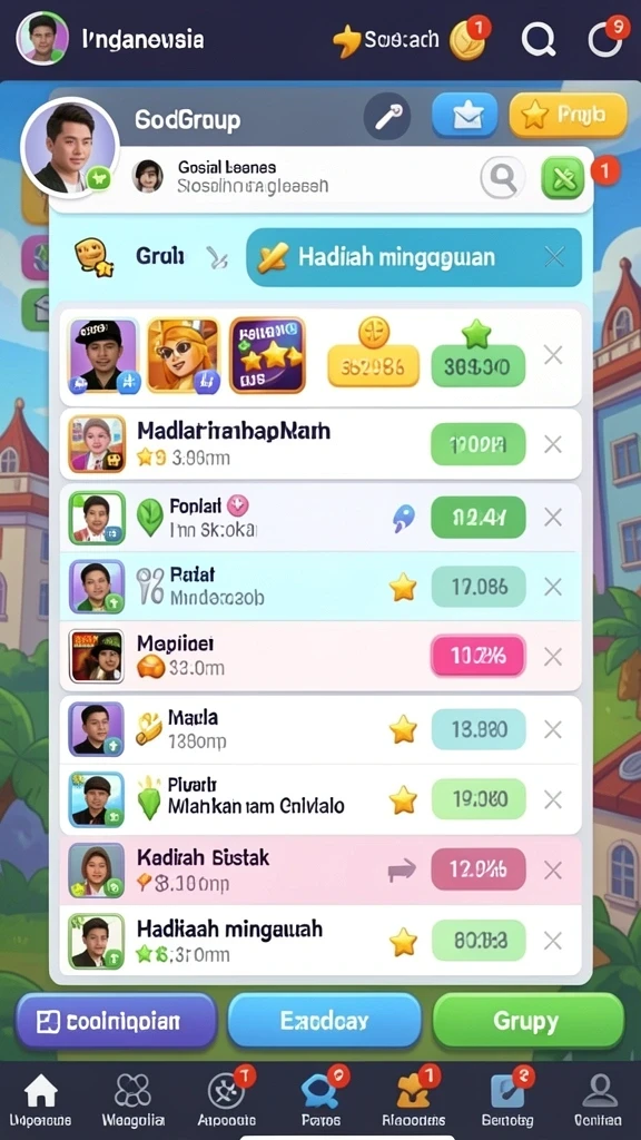Mode multiplayer yang memungkinkan bermain bersama teman.