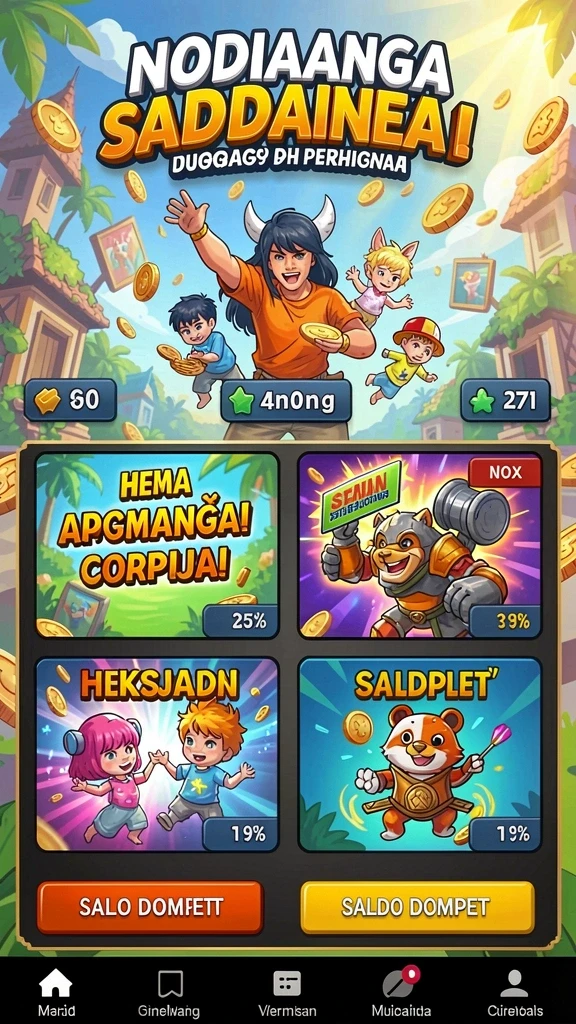 Gameplay yang mengasyikkan dan penuh warna.