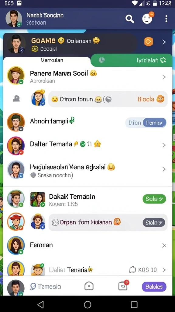 Beragam pilihan permainan menarik dalam satu aplikasi.