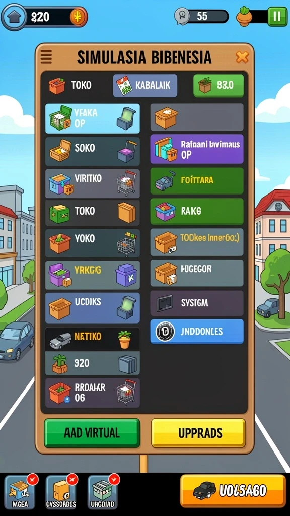 Karakter-karakter dengan desain yang unik dan menarik.