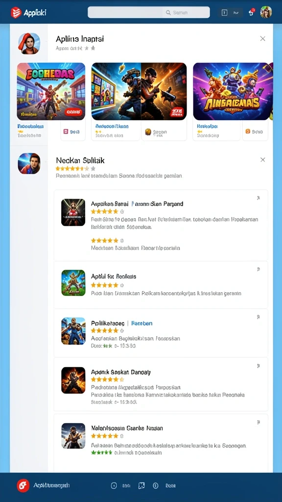 Pemandangan menakjubkan dalam dunia fantasi.