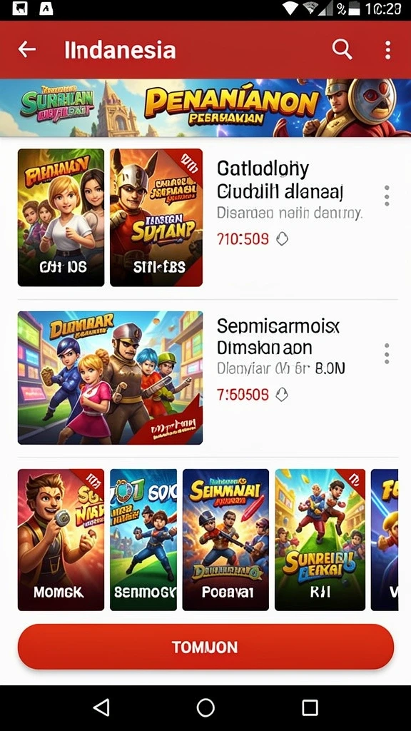 Mode permainan yang beragam dan menarik.
