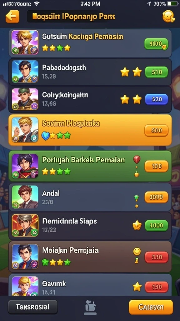 Mode permainan yang seru dan bervariasi.