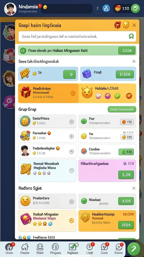 Screenshot menunjukkan karakter dalam aksi menantang.